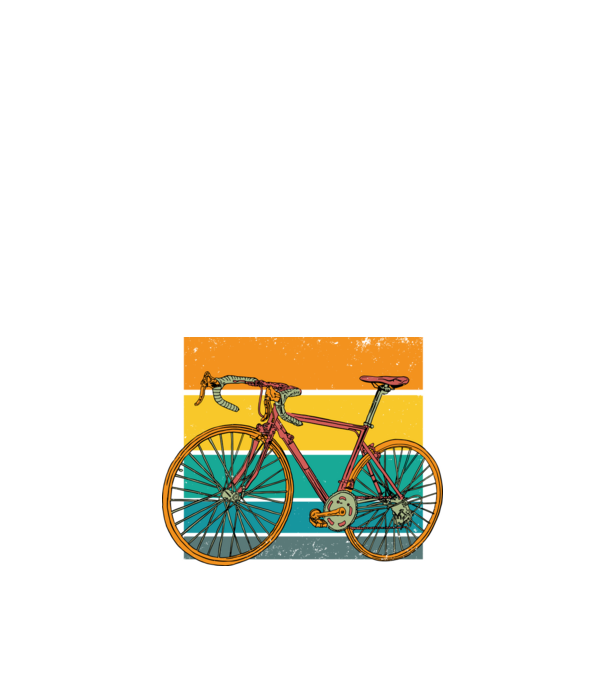 Bicicletă Retro model negru pe tricou