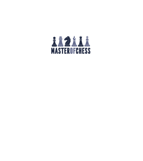 Master of Chess model alb pe tricou