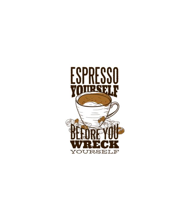 Espresso Yourself cu Cafea model gri pe tricou