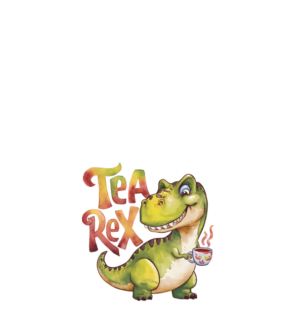 Tea Rex model alb pe tricou