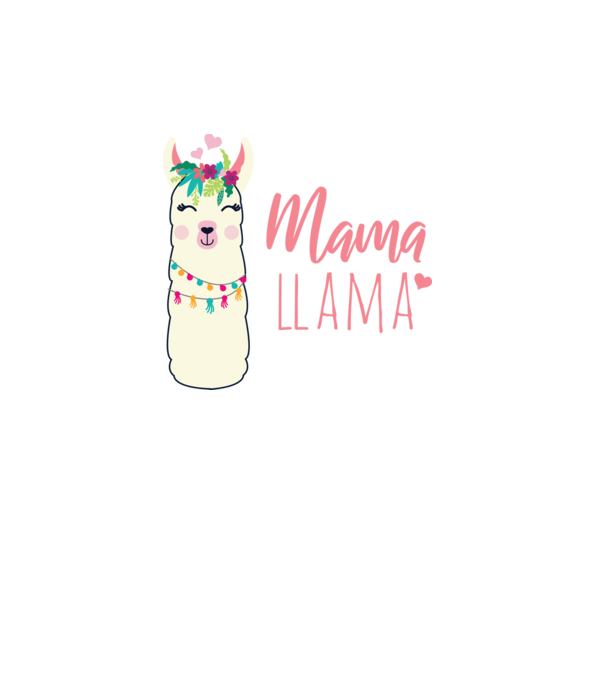 Mama Llama model turcoaz pe tricou