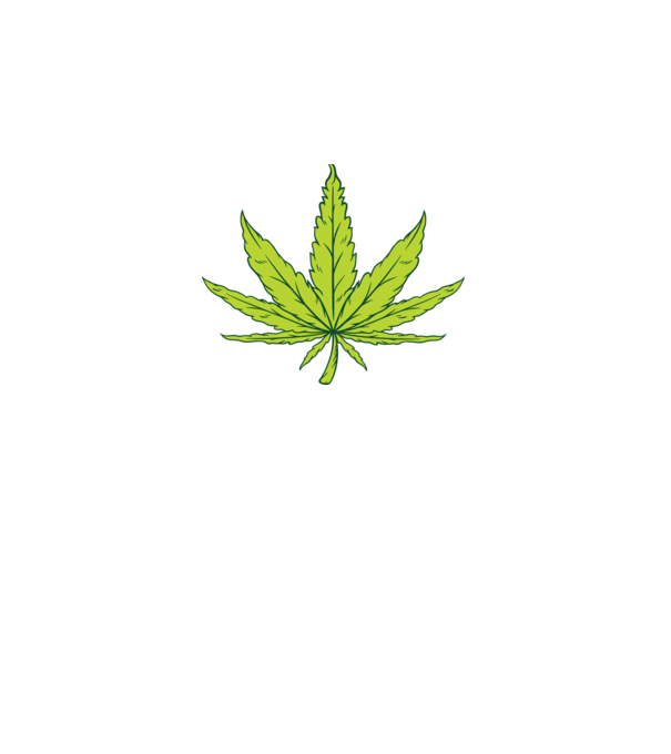 Frunză de marijuana model albastru închis pe tricou