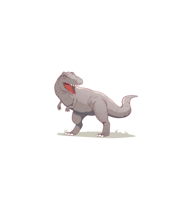 Dinozaur T-rex model negru pe tricou