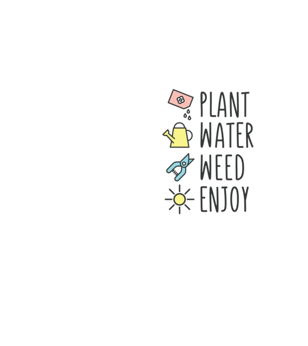Plant Water Weed Enjoy model galben neon pe tricou