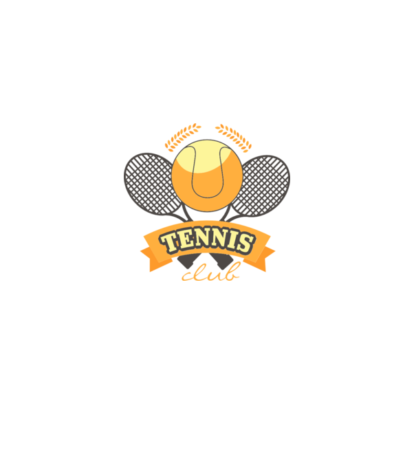 Tennis Club model alb pe tricou