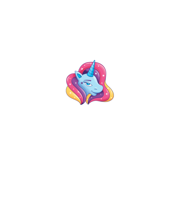 Cap de unicorn model roz deschis pe tricou