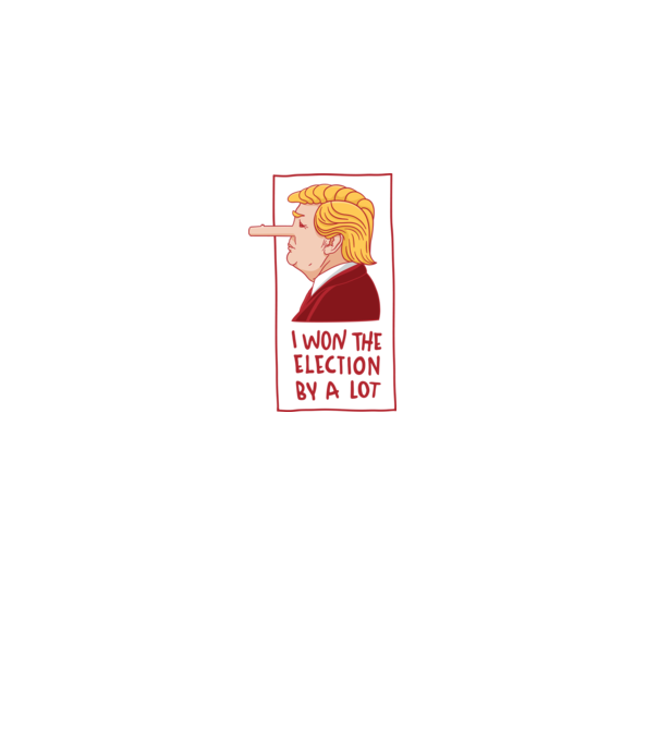 Pinocchio Trump model alb pe tricou