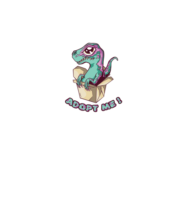 Raptor drăguț model turcoaz pe tricou