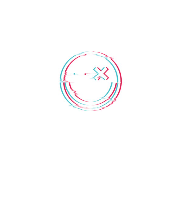 Smile glitch neon tiktok style model negru pe tricou