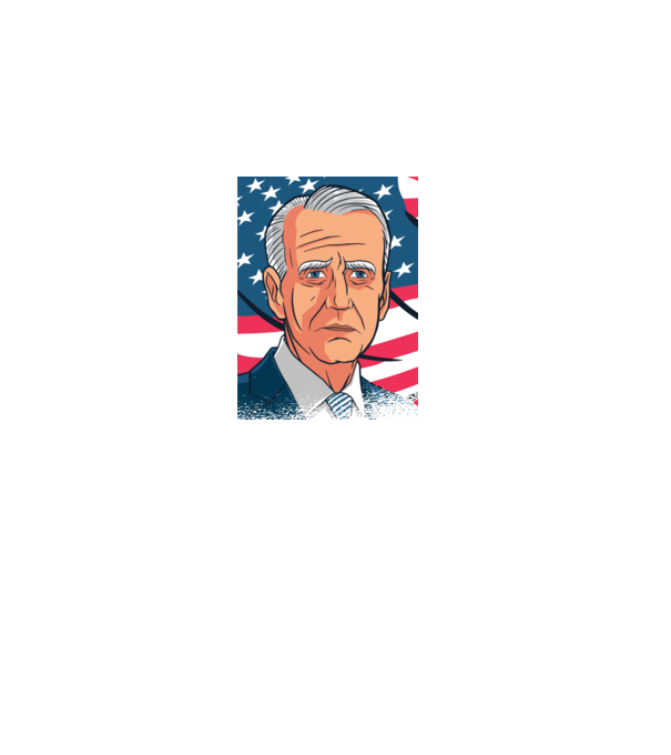 Joe Biden USA model negru pe tricou