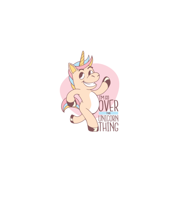 Am trecut de mult peste perioada de Unicorn model roz deschis pe tricou