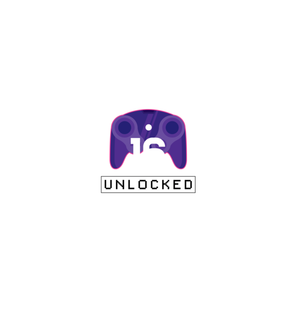 Level 16 Unlocked Gamer Birthday model negru pe tricou