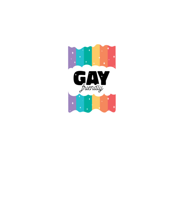 Gay friendly model albastru închis pe tricou