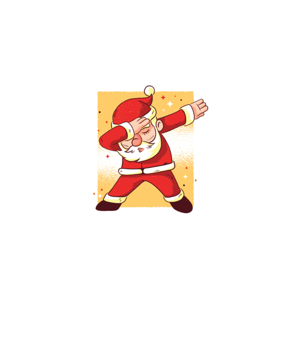 Santa DAB Moș Crăciun model alb pe tricou