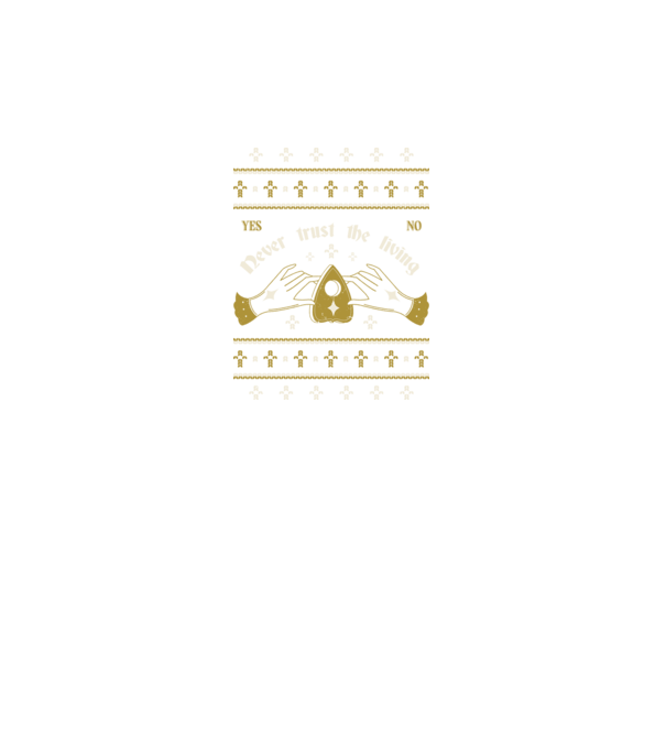 Ouija Motiv de Crăciun model gri pe tricou
