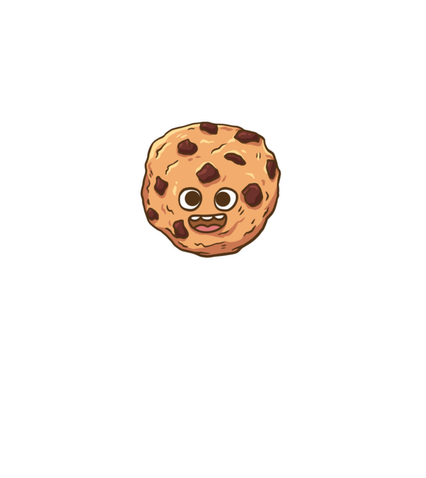 Cookie drăguț model albastru deschis pe tricou