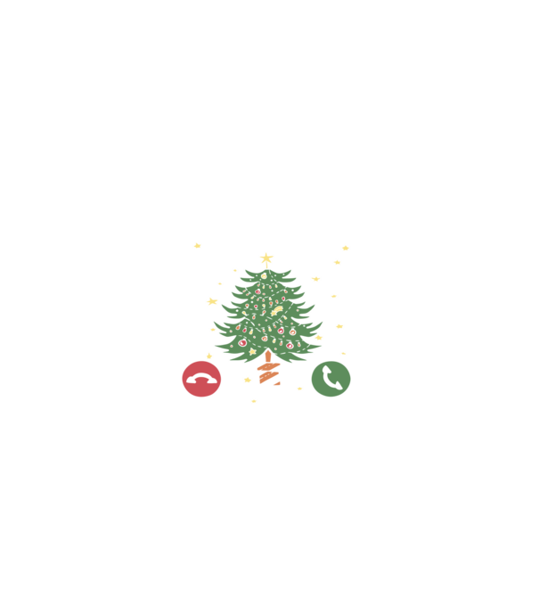 Christmas is calling model negru pe tricou