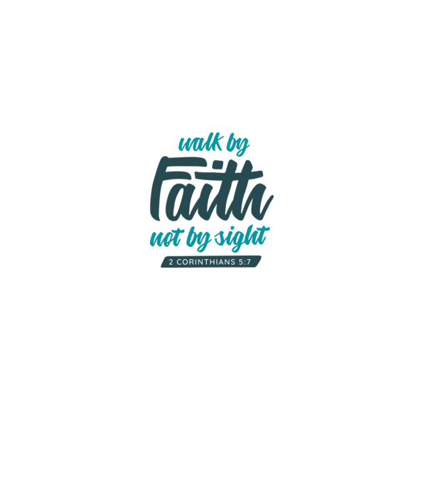 Walk by faith - Religie model gri pe tricou