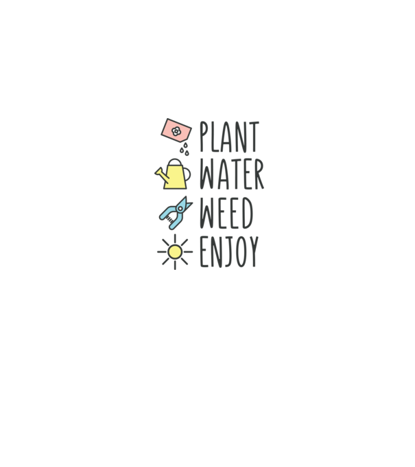 Plant Water Weed Enjoy model gri pe tricou