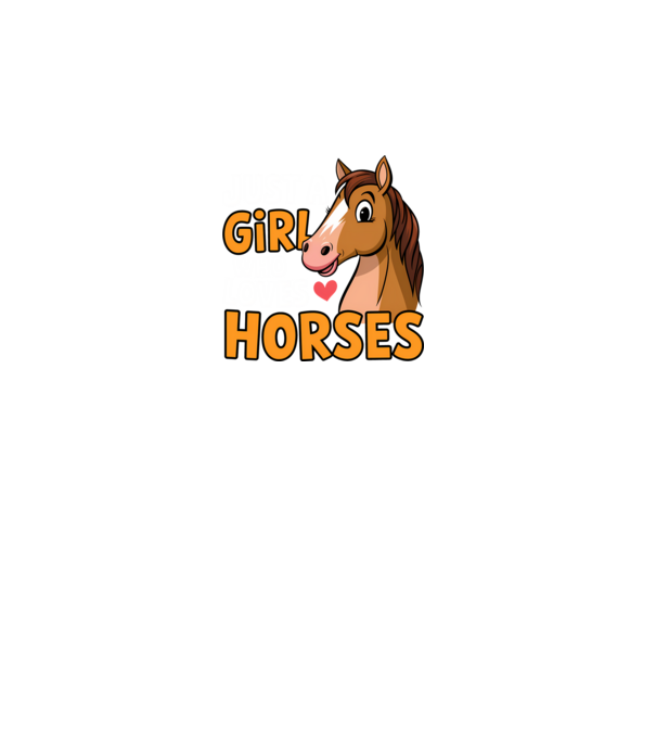 Just a girl who loves horses Negru model gri pe tricou