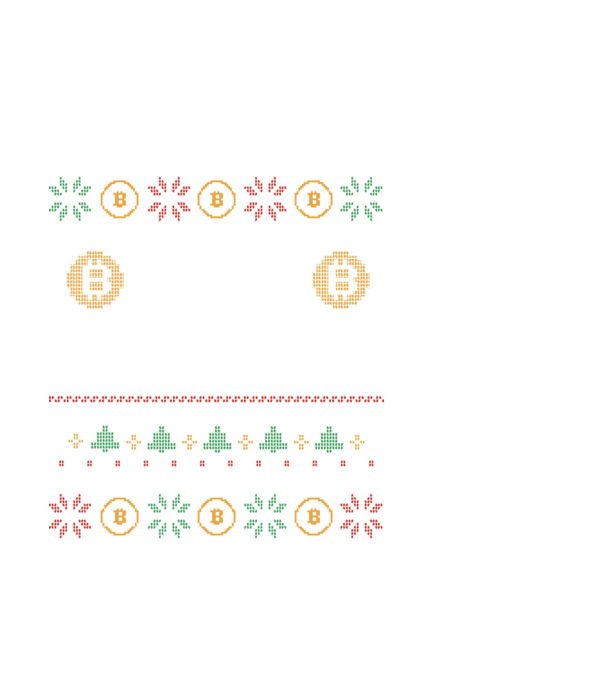 Buy the Dip Bitcoin Ugly Sweater model alb pe tricou