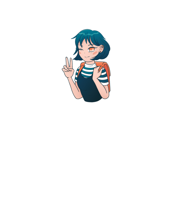 Anime fată model roz deschis pe tricou