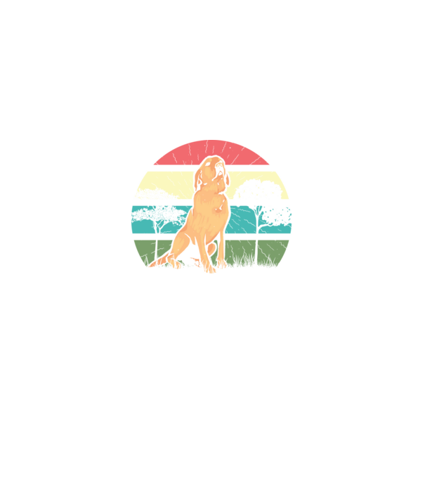 Golden Retriever retro model negru pe tricou