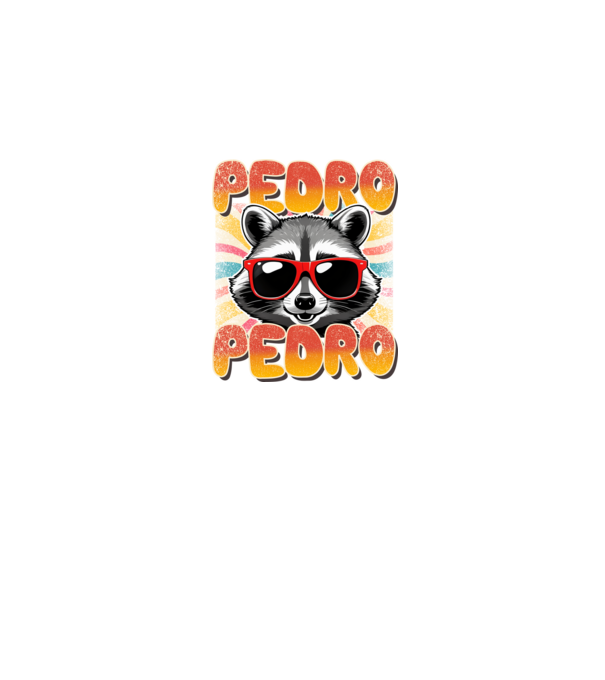 Pedro Pedro groovy retro model negru pe tricou