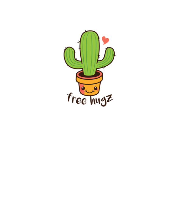 Free Hugz tricou amuzant Cactus model roz deschis pe tricou