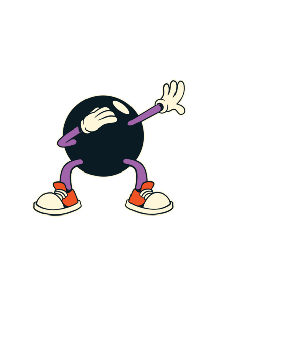 Bowling DAB model alb pe tricou