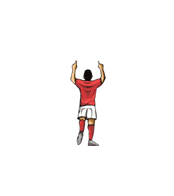 Fotbalist sărbătorind golul model turcoaz pe tricou