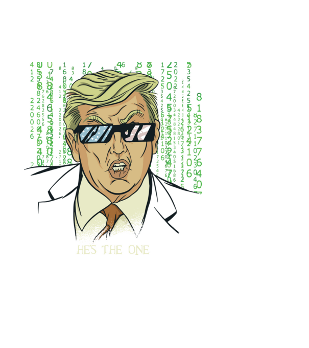 Trump Mátrix model negru pe tricou