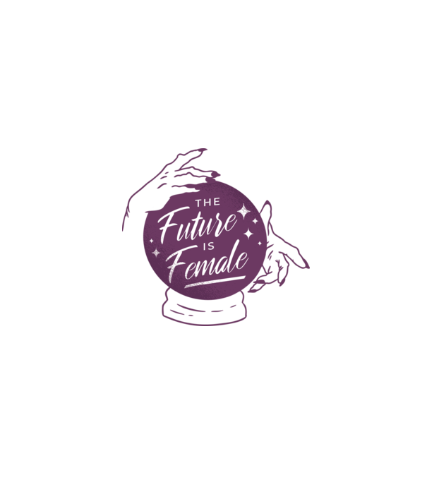 Future is Female Ziua Femeii model alb pe tricou