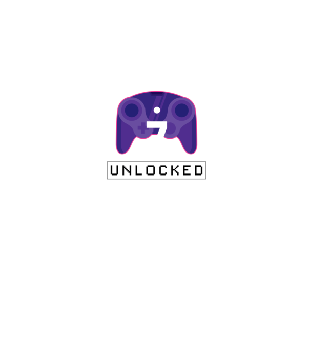 Level 7 Unlocked Gamer Birthday model negru pe tricou