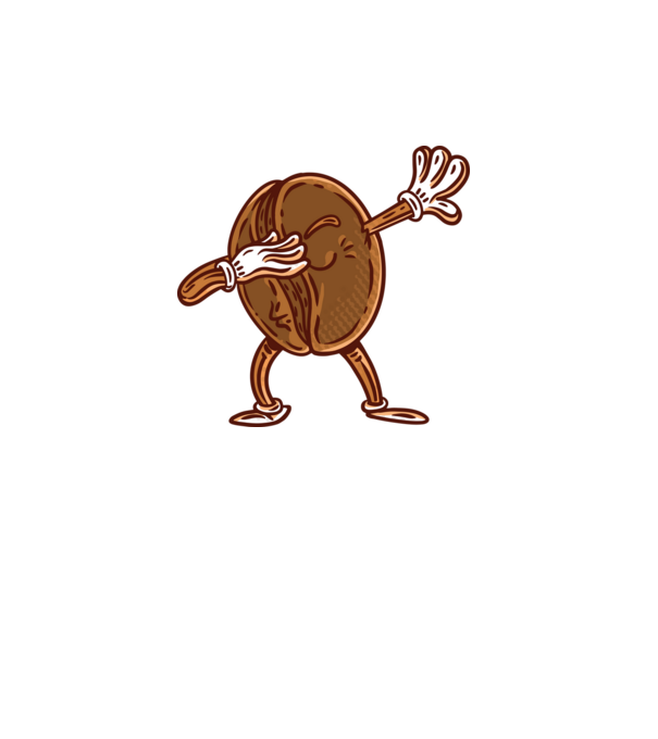 Cafea DAB model alb pe tricou