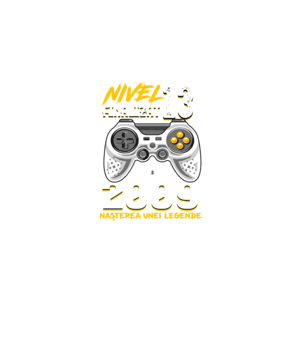 Nivel 13 finalizat. 2009 nașterea unei legende model negru pe tricou