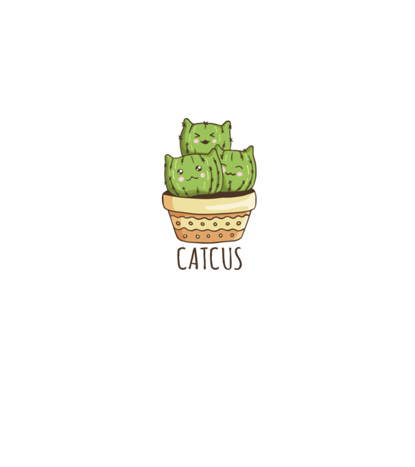 Catcus Pisică Cactus model gri pe tricou