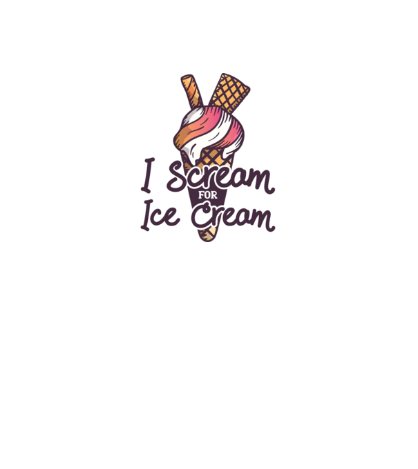 I Scream for Ice Cream model turcoaz pe tricou