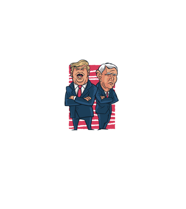 Trump Pence USA model alb pe tricou