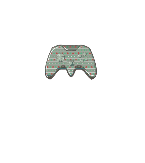 Controler Gamer Crăciun model alb pe tricou