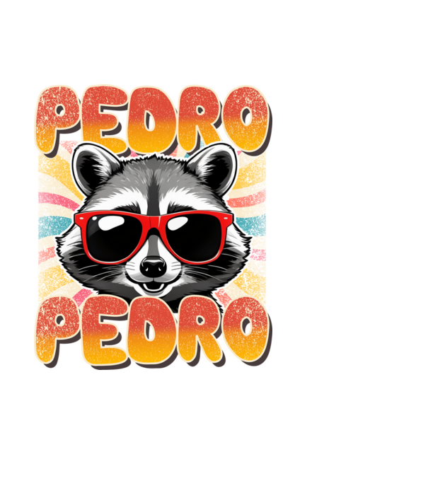 Pedro Pedro groovy retro model negru pe tricou
