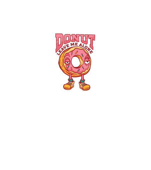 Donut leave me alone model roz pe tricou