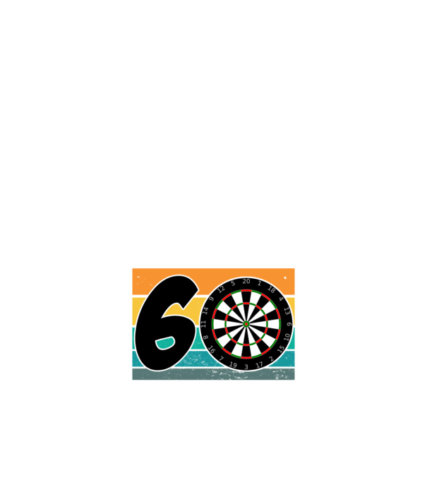 'I''m not 60 I''m triple 20 darts birthday' model negru pe tricou