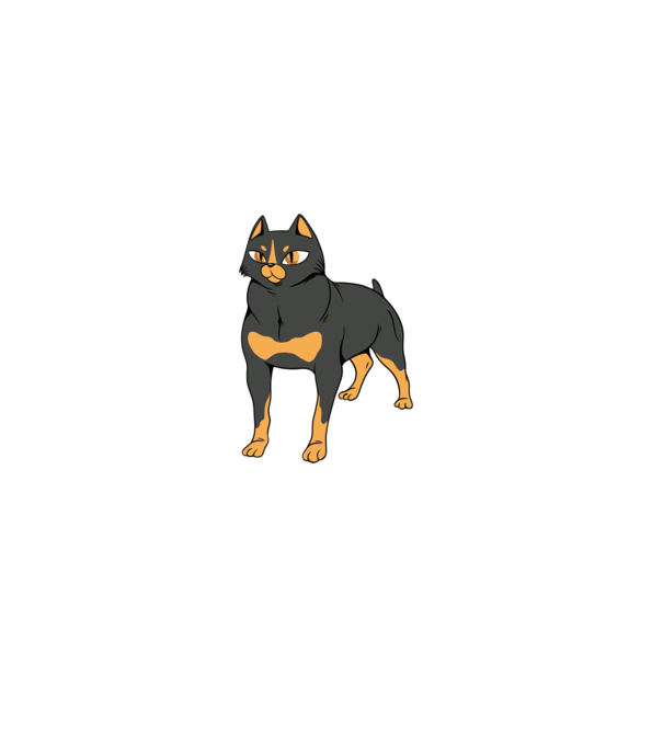 Rottweiler pisică model albastru deschis pe tricou