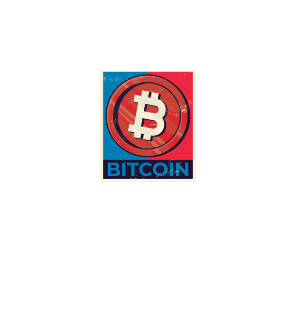 Bitcoin Criptomonedă model negru pe tricou