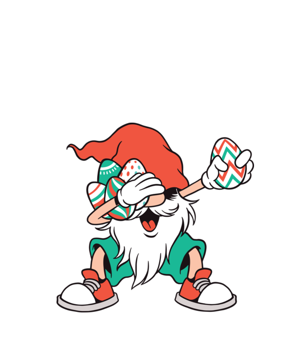 Elf de Paște DAB model alb pe tricou