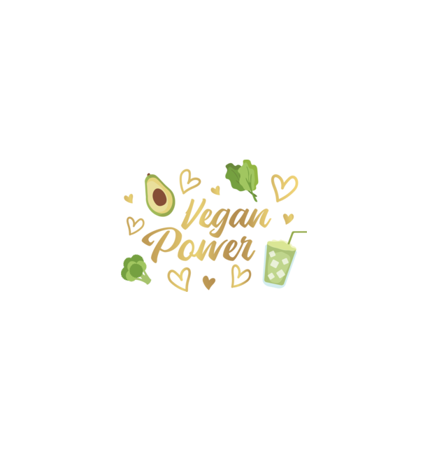 Vegan Power tricou vegan model albastru închis pe tricou