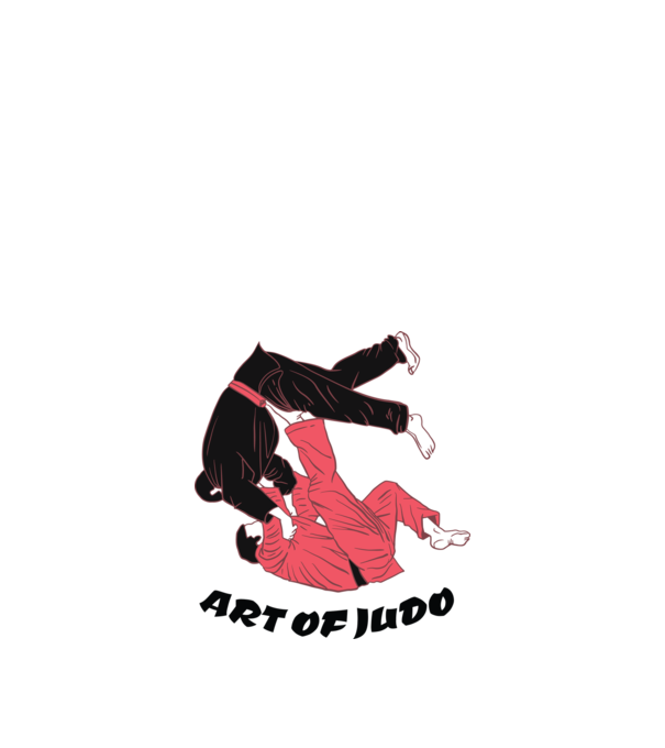 Art of Judo model alb pe tricou