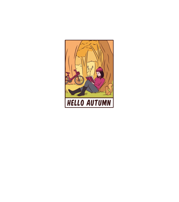 Hello Toamnă model gri pe tricou