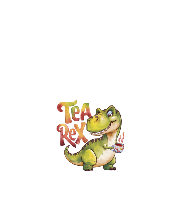 Tea Rex model alb pe tricou